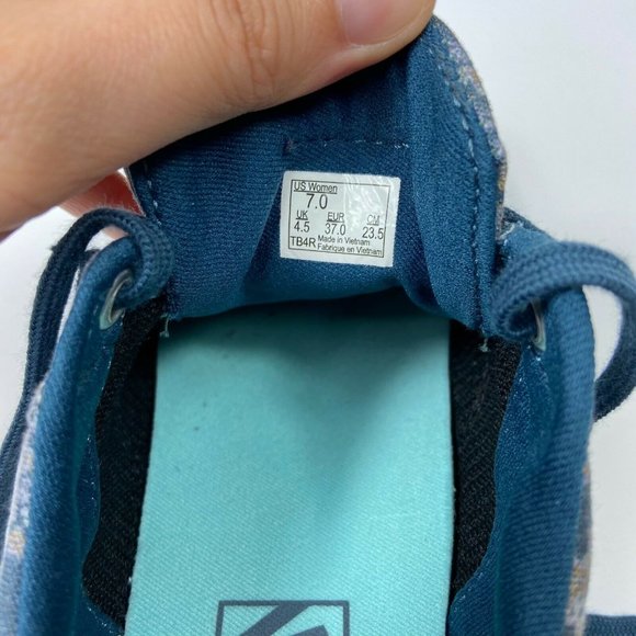 Vans TB4R Women's Floral Sneakers Casual Shoes - Picture 8 of 8